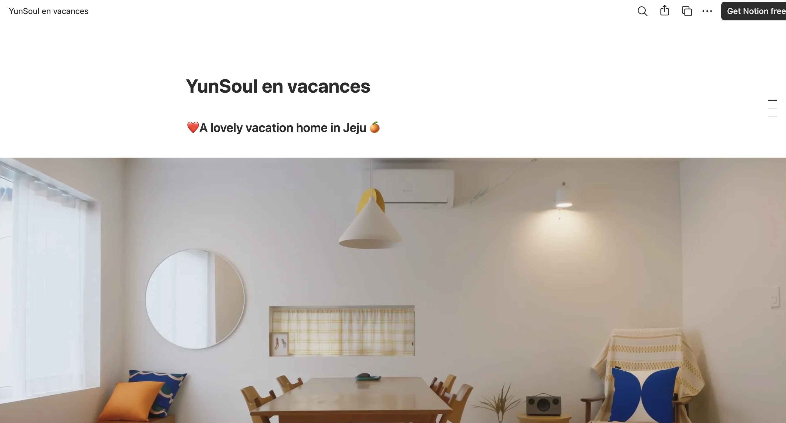 YunSoul en vacances website